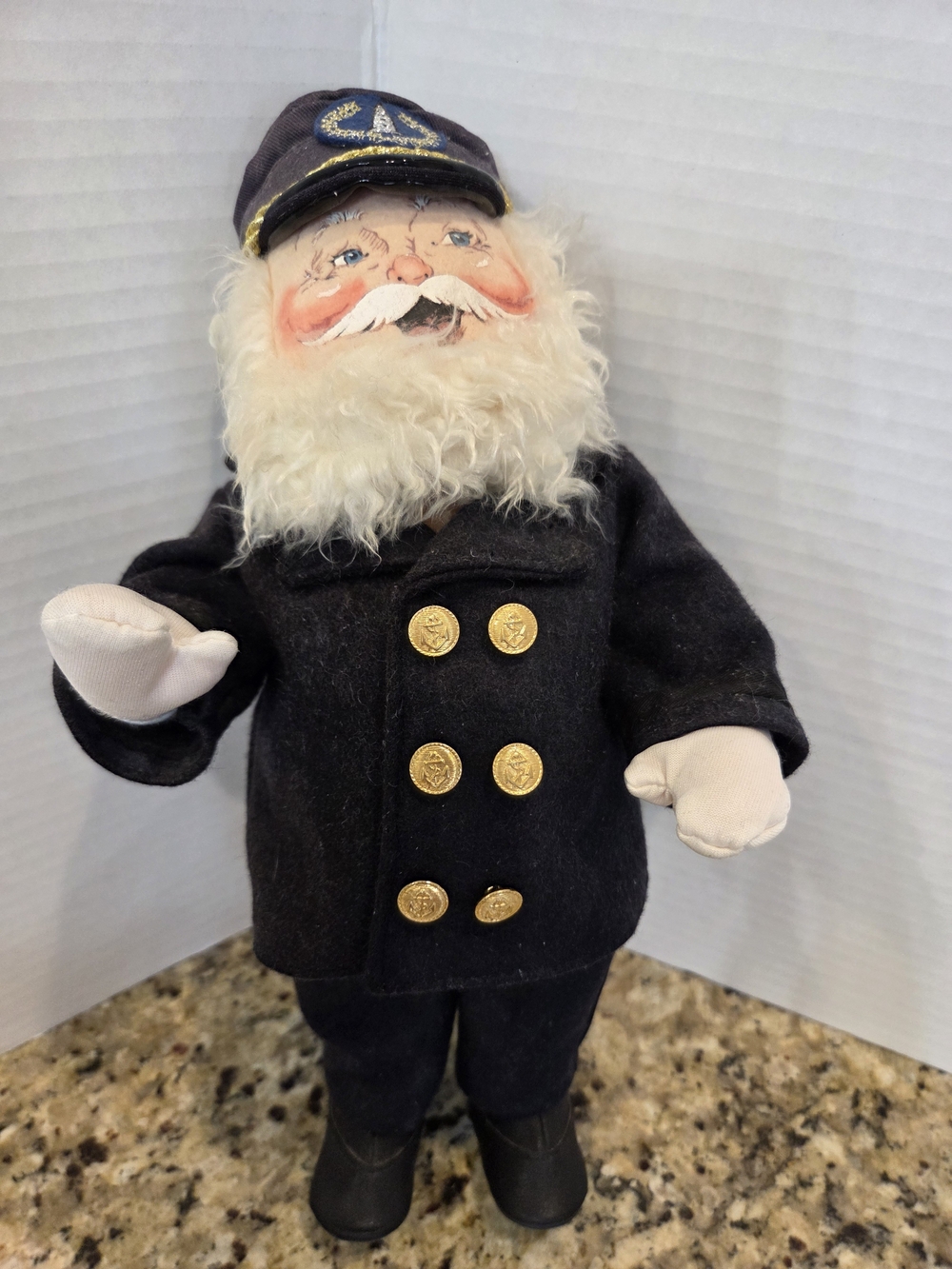Annalee Mobilitee Dolls 14in Lighthouse Keeper Doll w/ Uniform 2002 Vtg Captain